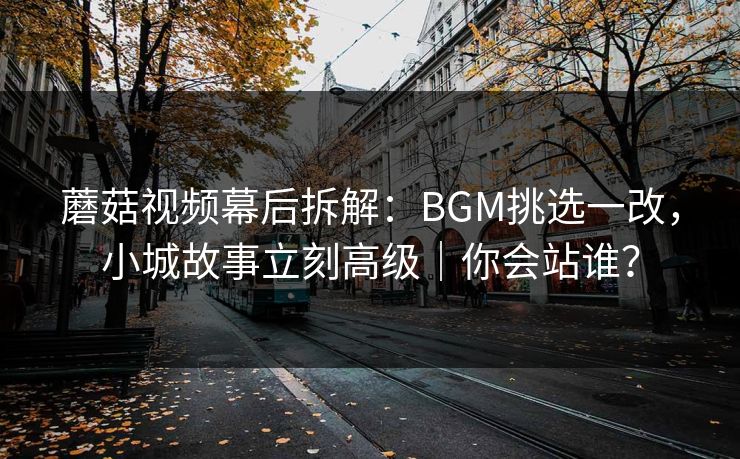 蘑菇视频幕后拆解：BGM挑选一改，小城故事立刻高级｜你会站谁？