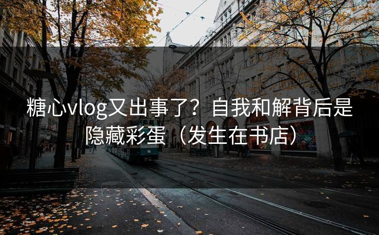 糖心vlog又出事了？自我和解背后是隐藏彩蛋（发生在书店）